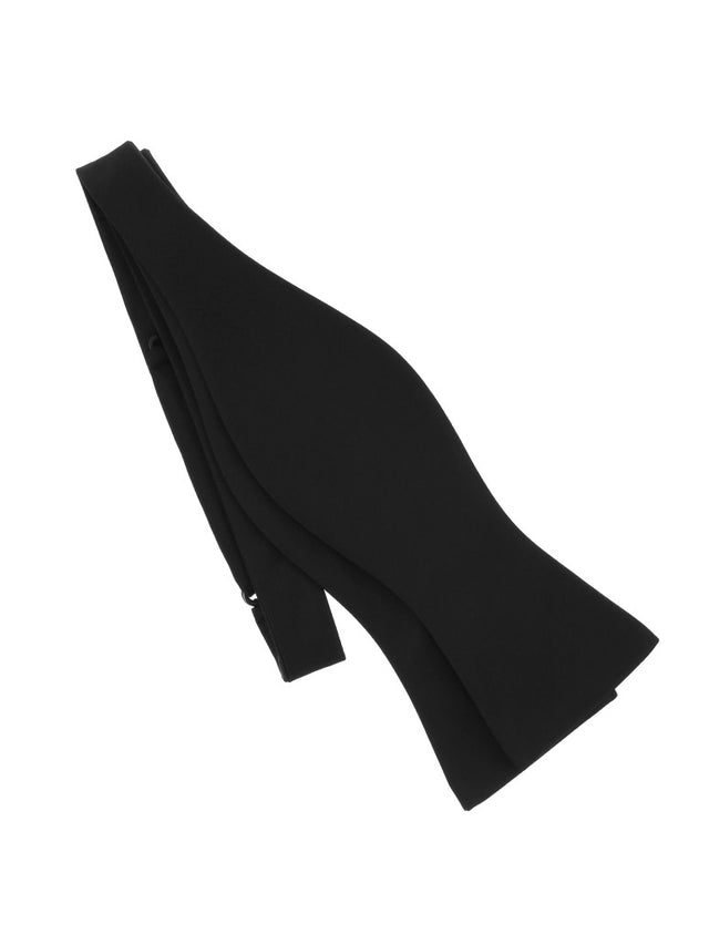 Black self-tie bow tie in satin silk Monte Carlo