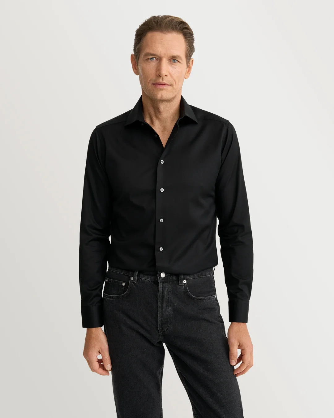 Solid Signature Twill Shirt Eton