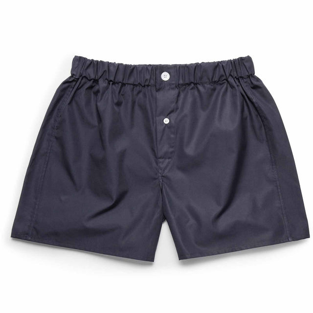Black Superior Cotton Boxer Shorts - Slim Fit