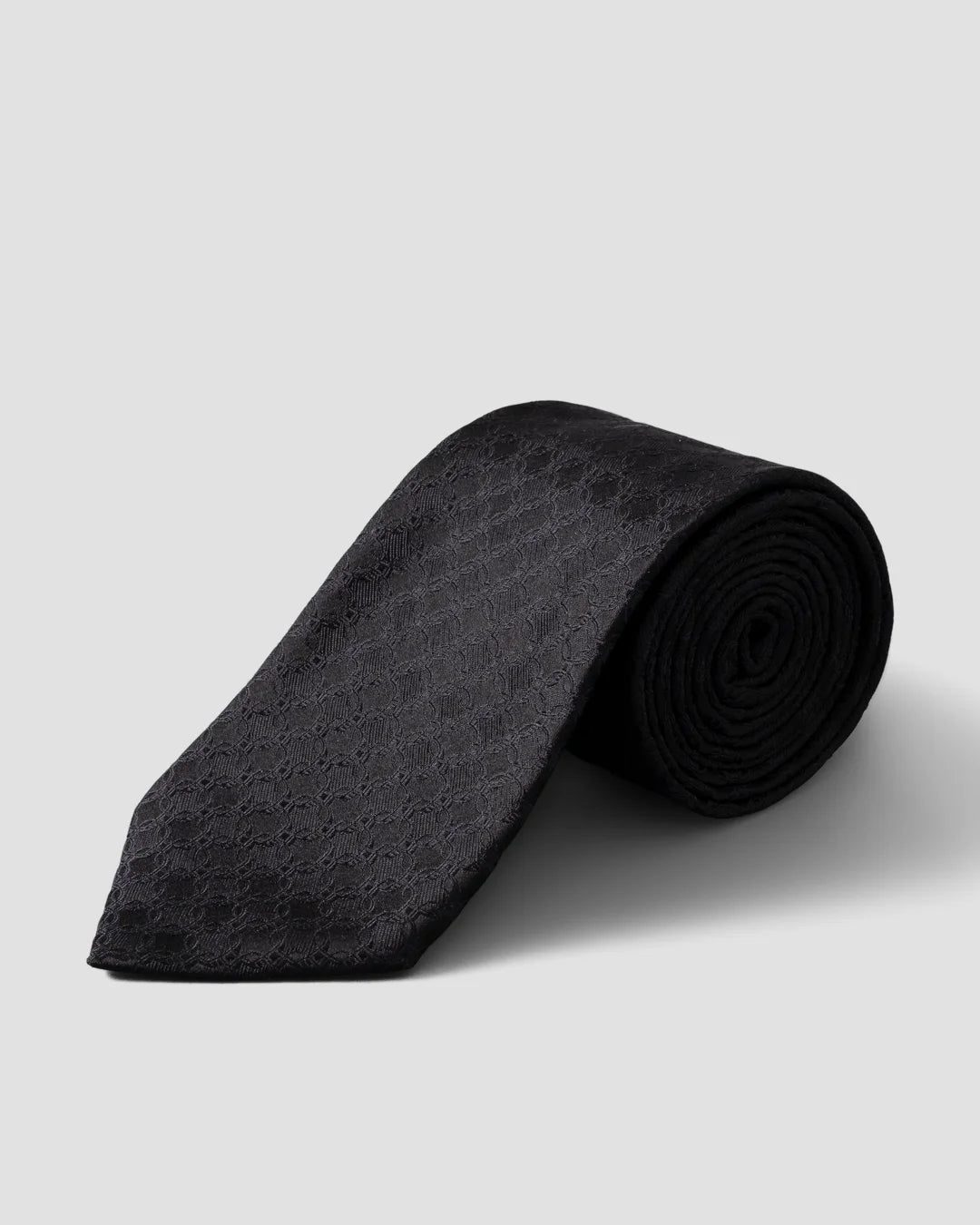 Geometric Print Silk Tie