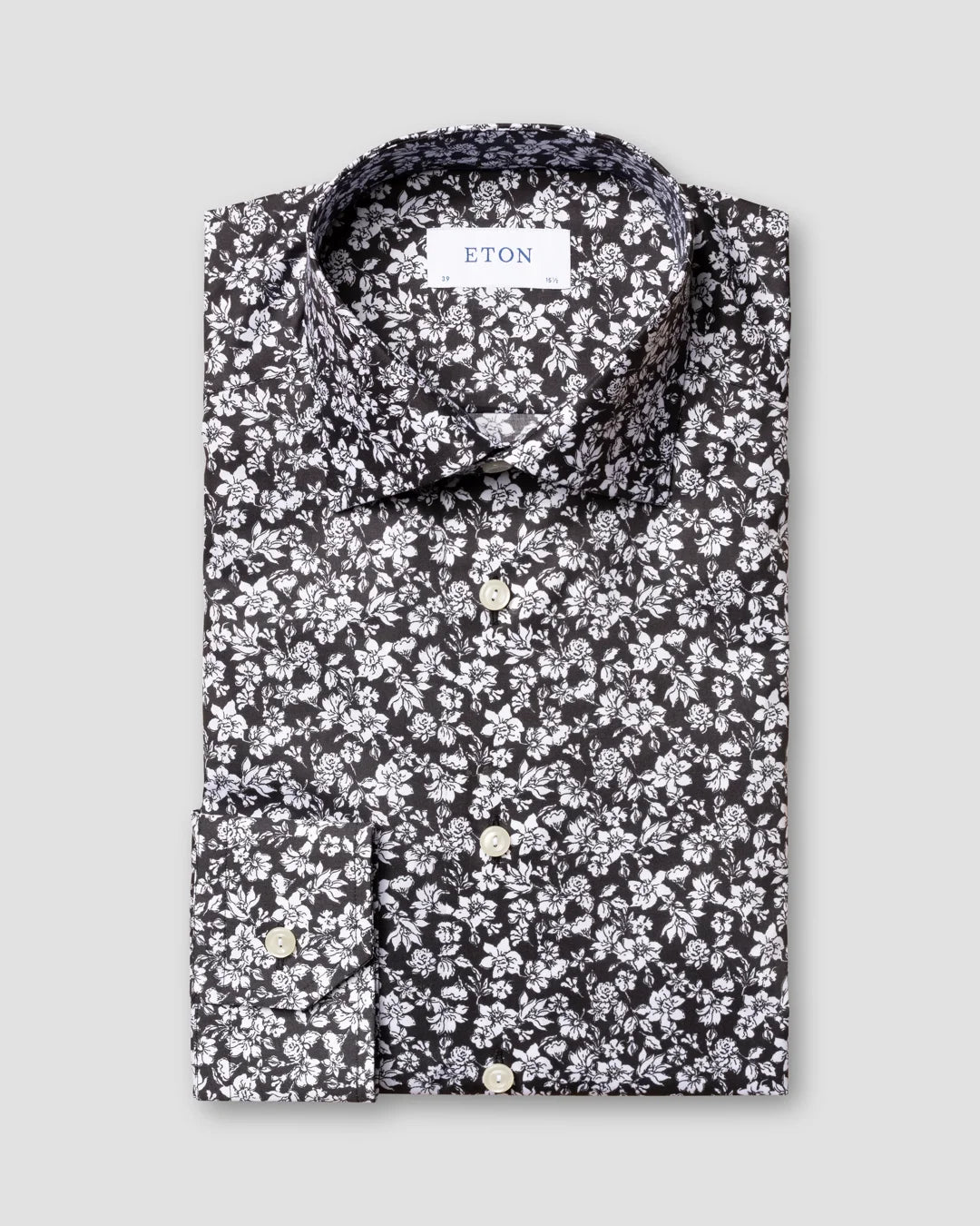White Flowers Shirt Eton