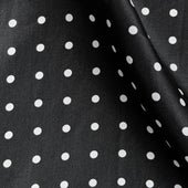 White Medium Spot Silk Pocket Square