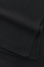Knitted Maglia Inglese Cashmere Scarf Black