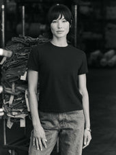 the cotton project tee in faded black