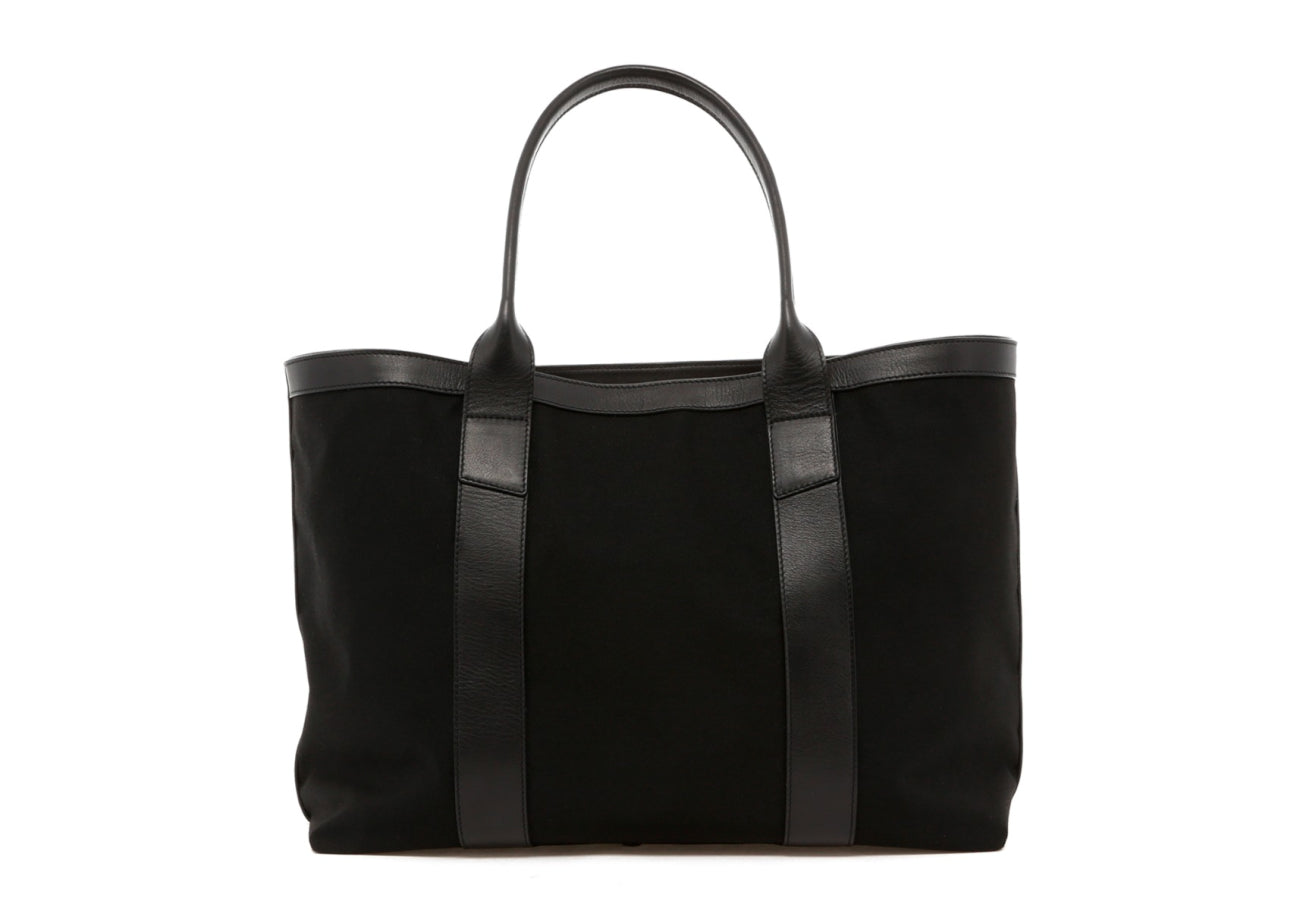Large Working Tote - Black/Black - Black Interior - Sunbrella