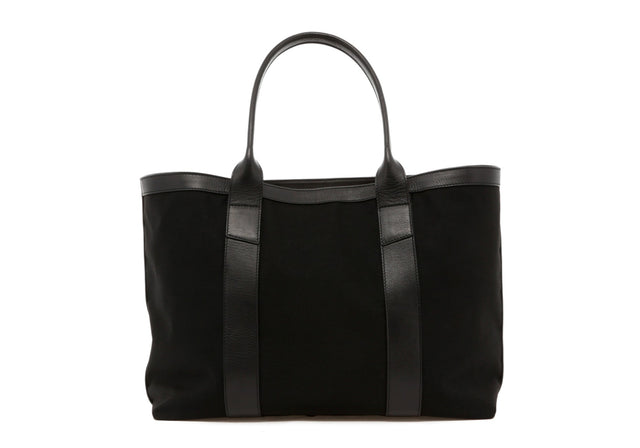 Large Working Tote - Black/Black - Black Interior - Sunbrella