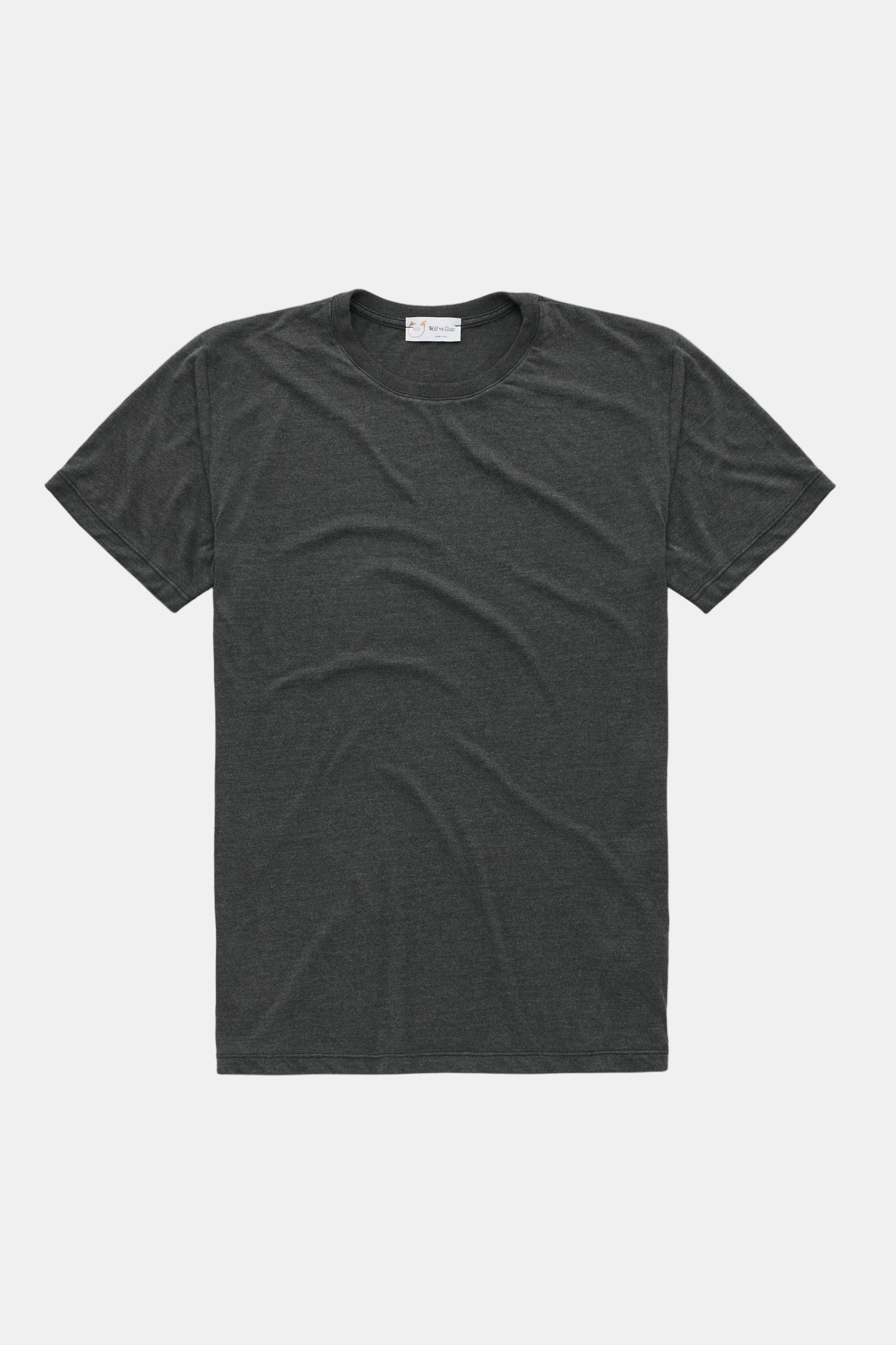 Light Weight Bamboo Sorona Short Sleeve Crew Neck Black