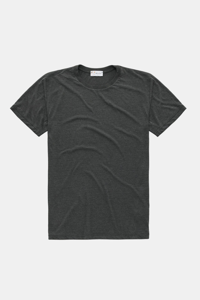 Light Weight Bamboo Sorona Short Sleeve Crew Neck Black