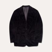 Black Corduroy Single Breasted Waverly Suit