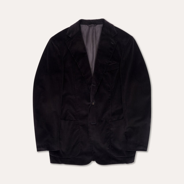 Black Corduroy Single Breasted Waverly Suit