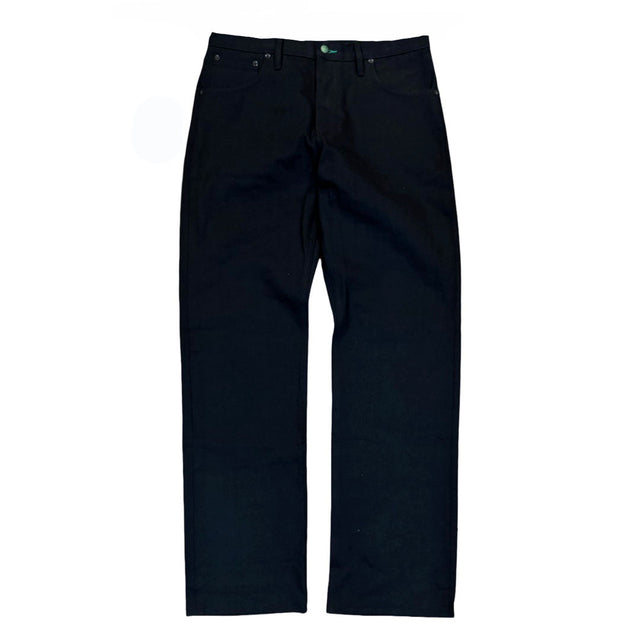 Smokestacks Black Maria Japanese 14 oz selvedge Sulphur Denim Wide Leg