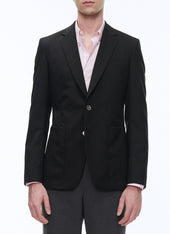 Organic Wool Canvas Blazer Jacket