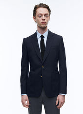 Wool Canvas Blazer Jacket