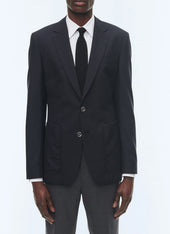 Organic Wool Canvas Blazer Jacket