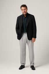 Apollo Unstructured Hopsack Blazer - Wool - Charcoal