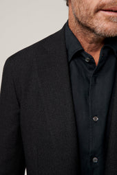 Apollo Unstructured Hopsack Blazer - Wool - Charcoal