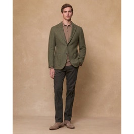Balwin Donegal Tweed Blazer in Green Herringbone | Magee 1866 Tweed Jackets