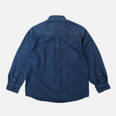 Bleached Denim Utility Shirt