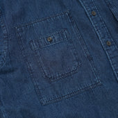 Bleached Denim Utility Shirt