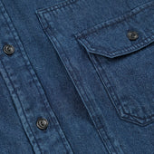 Bleached Denim Utility Shirt