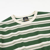 Block Stripe L S T Shirt Dark Green