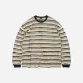 BLOCK STRIPE L/S T-SHIRT - MUD