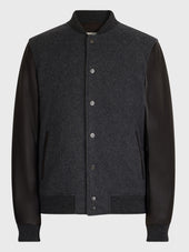 Blouson Bi Mati Re Anthracite Et Marron