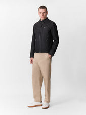 Blouson En Cuir Nubuck Marron Capuche Amovible