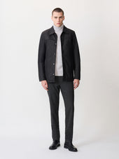 Veste En Cuir Marron