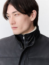 Veste En Cuir Noir
