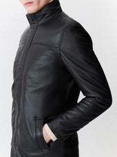Veste En Cuir Noir