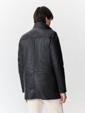Veste En Cuir Noir