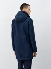 Parka L G Re Bleu Marine Capuche