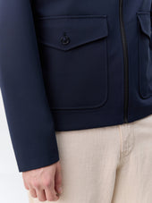 Blouson R Versible Bleu Marine Et Noir