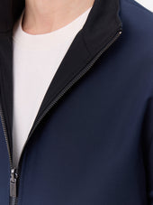 Blouson R Versible Bleu Marine Et Noir