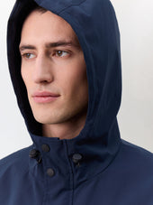 Parka Bleu Marine Capuche