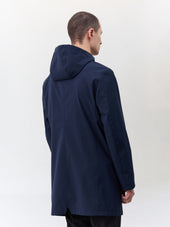 Parka Bleu Marine Capuche
