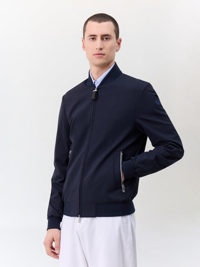 Blouson Teddy bleu marine