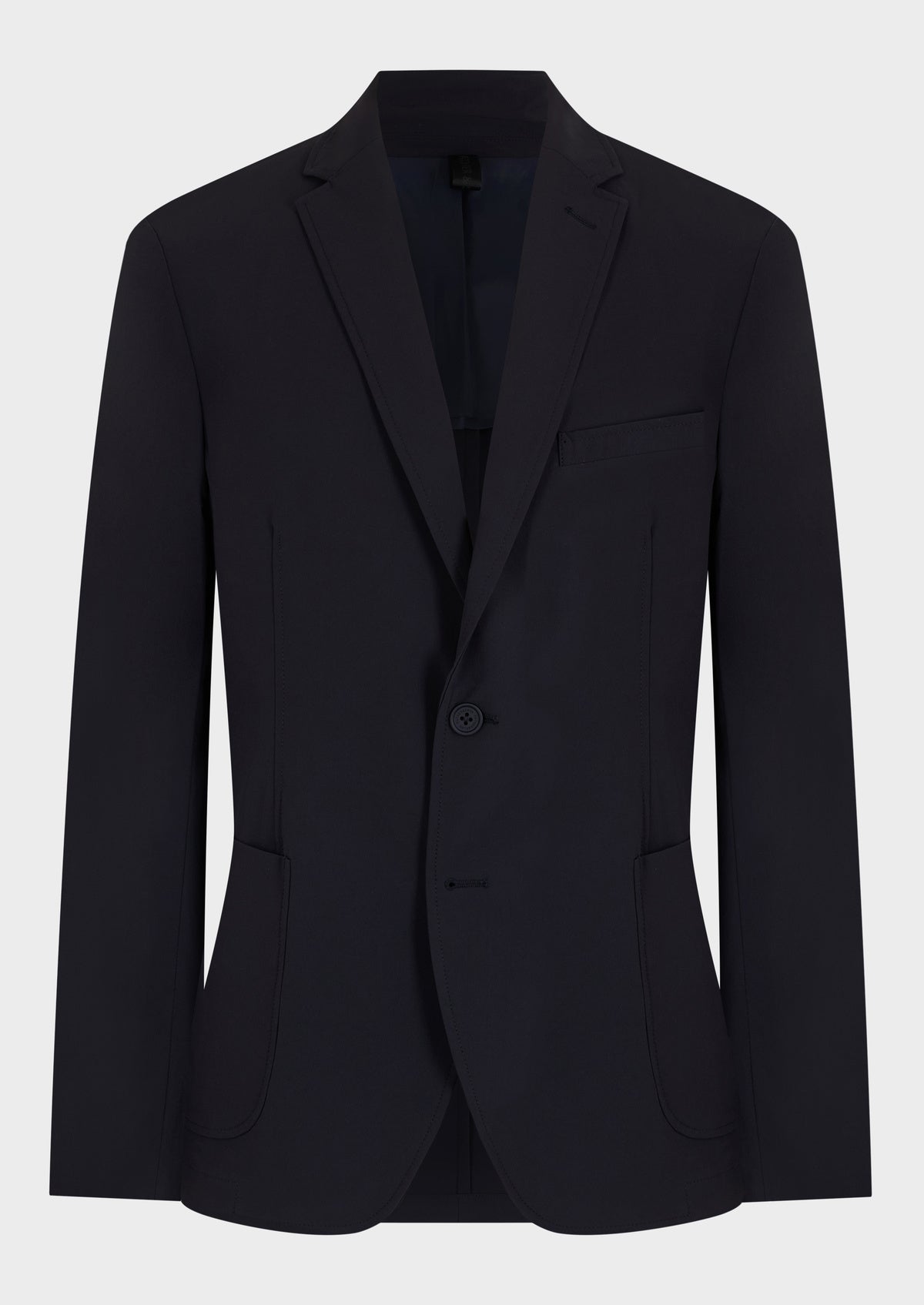 Veste Casual Splendide Unie Bleu Marine