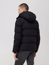 Parka Matelass E Noire Capuche Amovible
