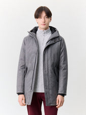 Parka anthracite à capuche