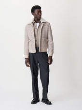 Blouson Beige Col Sherpa
