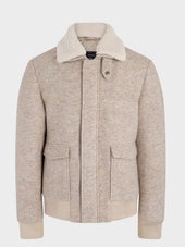 Blouson Beige Col Sherpa