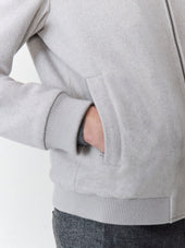Blouson Teddy En Laine M Lang E Grise