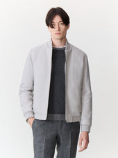 Blouson Teddy En Laine M Lang E Grise