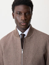 Blouson Teddy En Laine M Lang E Marron