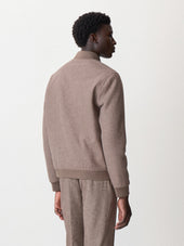Blouson Teddy En Laine M Lang E Marron