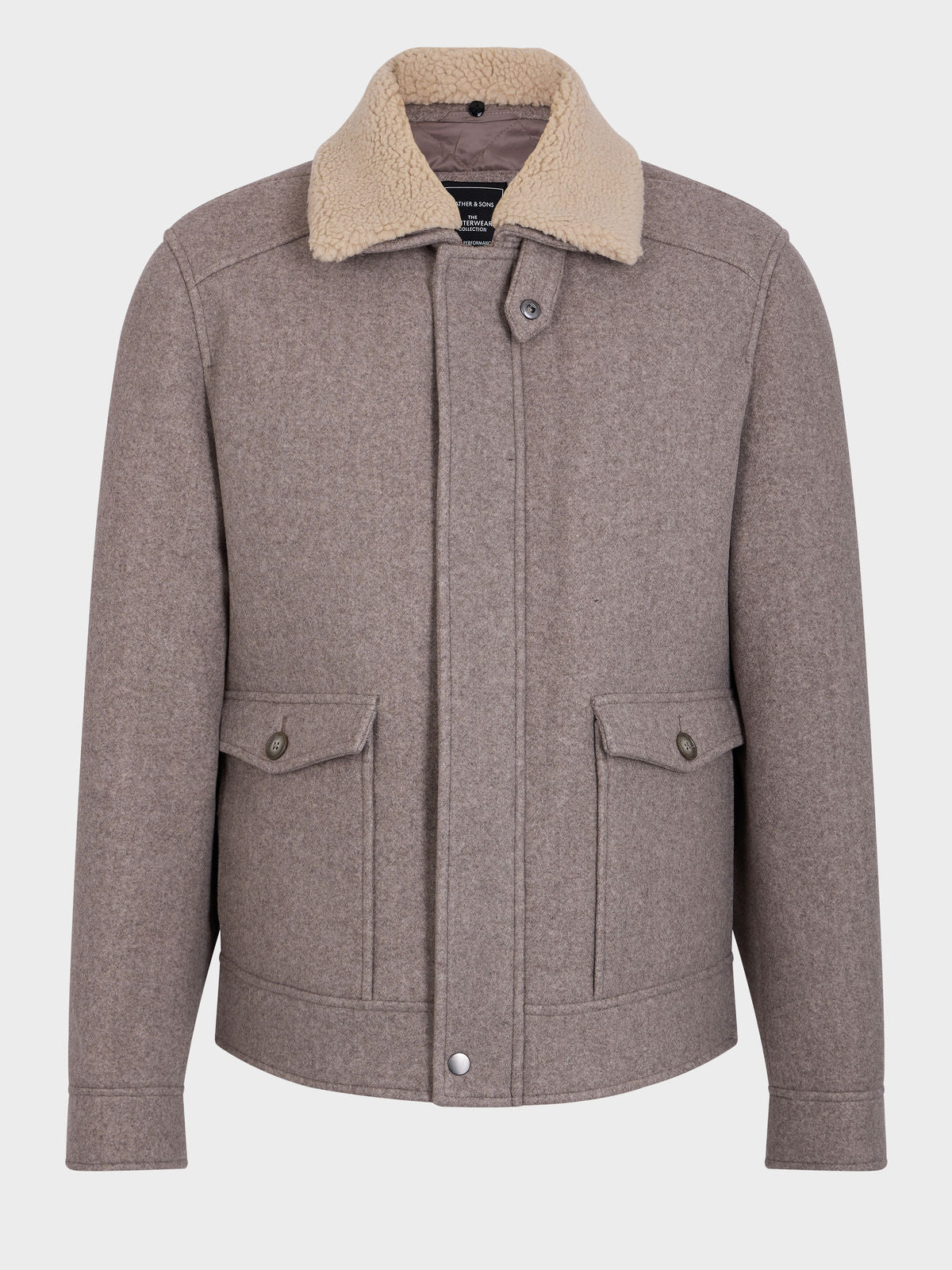Blouson Marron Col Sherpa