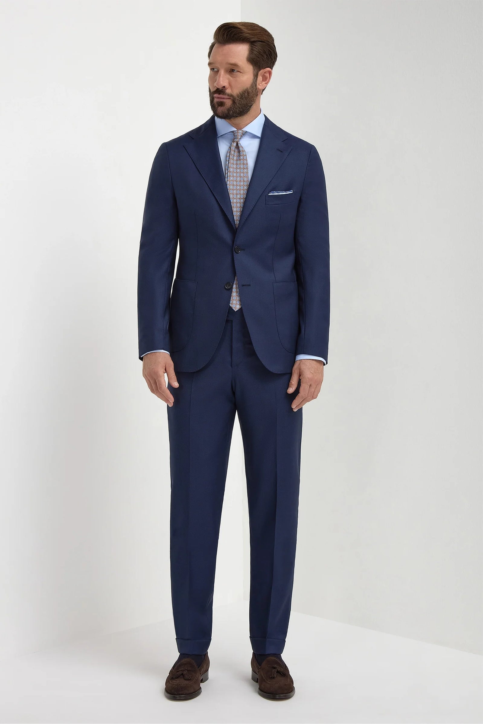 Birdseye Suit Made In Italy