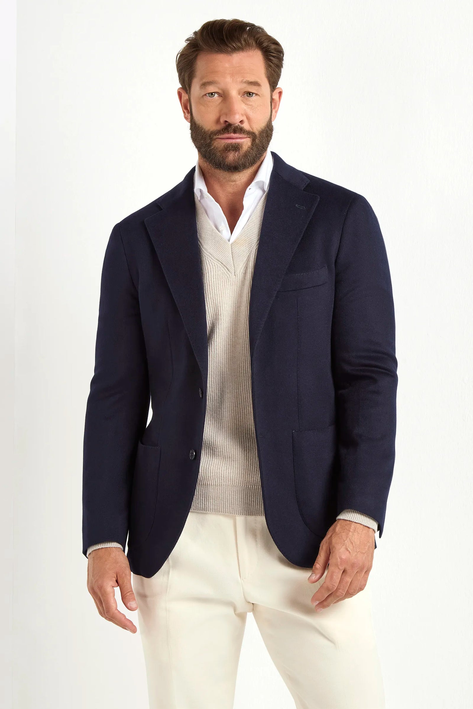 Jacket In Cashmere Made In Italy